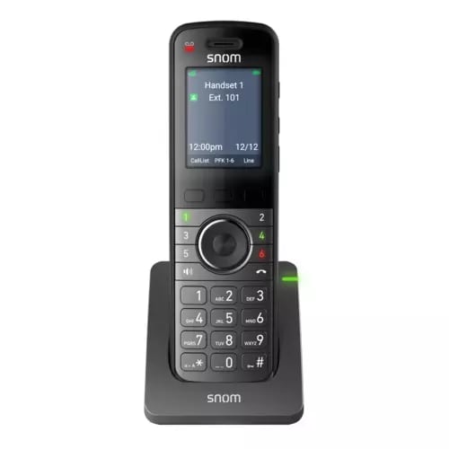 Snom M55 Handset - Schwarz - Schnurlos - DECT, Bluetooth - 6,1 cm (2,4 Zoll) Screen Size - USB - Audio - Headset-Anschluss