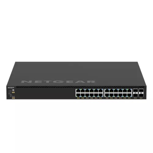 M4350-24G4XF (GSM4328)-24x1G PoE+ (648W base, up to 720W) and 4xSFP+ Managed Switch