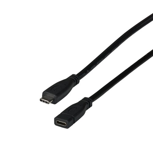 USB 3.2 Gen2 10Gbit 3A Verlängerungskabel,,Typ-C Stecker - Typ-C Buchse, 0.2m
