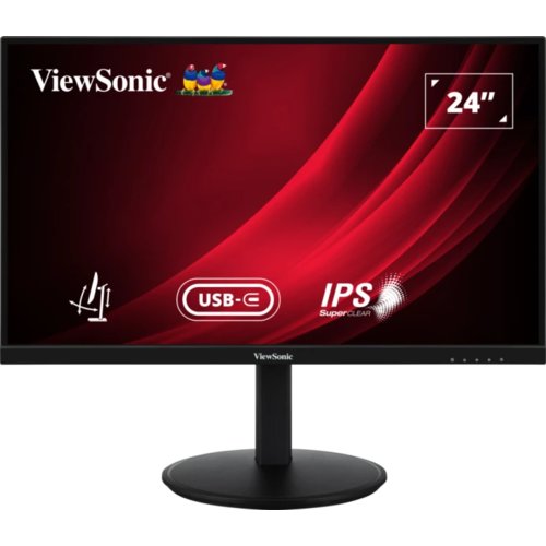ViewSonic VG2409-MHDU-2 24 Zoll Klasse Full HD LED-Monitor - 16:9 Format - Schwarz - 60,5 cm (23,8 Zoll) Viewable - SuperC