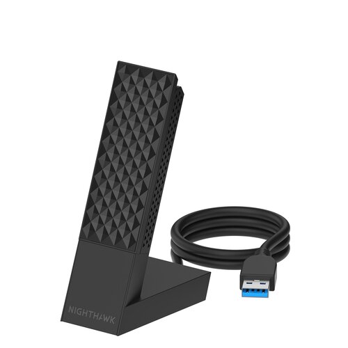 Netgear Nighthawk A9000 Triband Wi-Fi Adapter für Computer, Router - IEEE 802.11be - USB 3.0 - 6,50 Gbit/s - 2,40 GHz ISM 