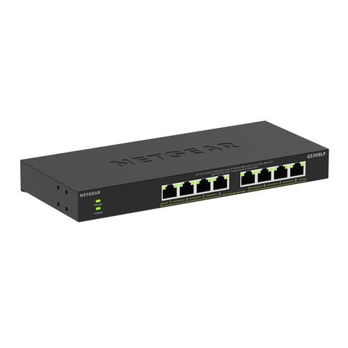 Netgear Business 300 GS308LP 8 Anschlüsse Ethernet-Switch - Gigabit-Ethernet - 10/100/1000Base-T - 2 Unterstützte Netzwerk