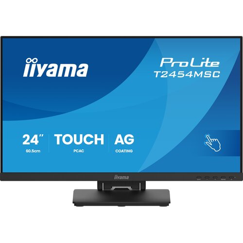 iiyama ProLite 23.8" (60.5 cm) InCell PCAP 10 Punkte Touchscreen mit IPS-Panel-Technologie, Anti-Glare-Beschichtung und ei