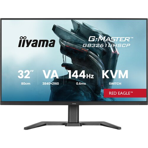 iiyama G-MASTER GB3261UHSCP-B1. Bildschirmdiagonale: 80 cm (31.5"), Display-Auflösung: 3840 x 2160 Pixel, HD-Typ: 4K Ultra