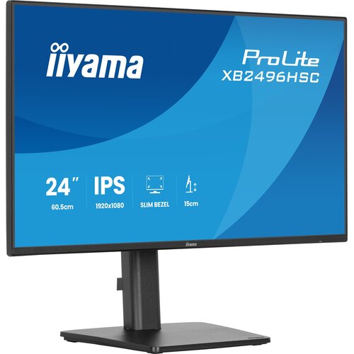 iiyama ProLite XB2496HSC-B1. Bildschirmdiagonale: 61 cm (24"), Display-Auflösung: 1920 x 1080 Pixel, HD-Typ: Full HD, Bild