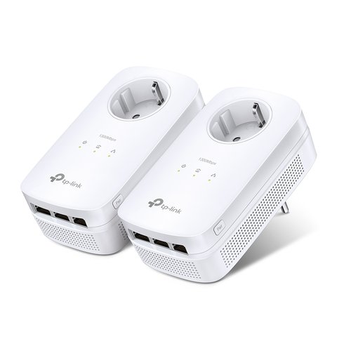TP-Link TL-PA8030P KIT Powerline Netzwerkadapter - 2 - 3 x Netzwerk (RJ-45) - 1200 Mbit/s Stromleitung - 300 m Reichweite 