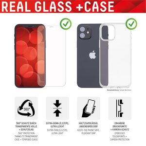 DISPLEX Schutzglas + Schutzhülle für Apple iPhone 7/8/SE (2020/2022)