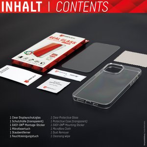 DISPLEX Schutzglas + Schutzhülle für Apple iPhone 7/8/SE (2020/2022)