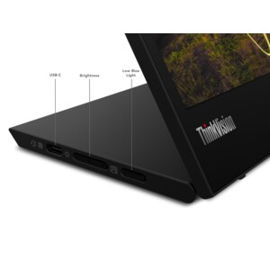 Lenovo ThinkVision M15 39,6 cm (15.6 Zoll) Full HD WLED - 16:9 Format – Schwarz -  1920 x 1080 Pixel Bildschirmauflösung –