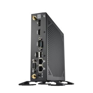 Shuttle XPC slim Barebone DS50U, Intel Celeron 7305, 2x LAN (1x 2.5Gbit ,1x 1Gbit), 1xCOM,1xHDMI,1xDP, 1x VGA, lüfterlos, 