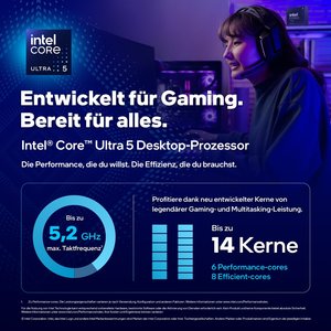 Intel Core Ultra 5 245K Tetradeca-core (14 Core) 4,20 GHz Prozessor - OEM Paket - Box - 24 MB L3 Cache - 26 MB L2 Cache - 