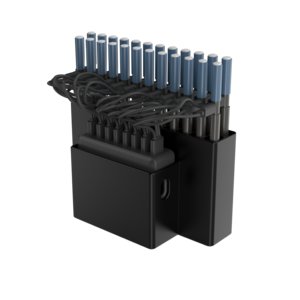 BUNDLE: DEQSTER Stylus Multi-Charger Station inkl. Netzteil EU, UK,US , 8 x Kabel 3:1
