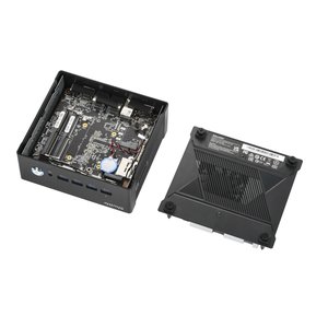 Shuttle Nano PC NA10H7, AMD Ryzen™ 7-8845HS APU, Radeon780M , 2xHDMI, 2xUSB-C 4.0(DP), 2x2.5Gbit LAN, inkl. VESA 24/7 Daue