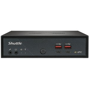 Shuttle Slim AI PC DN11H7 Intel Core Ultra 7 155H, Intel Arc graphics, 2xHDMI, 2x DP, 4x 2.5Gbit LAN, VESA, 24/7 Dauerbetr