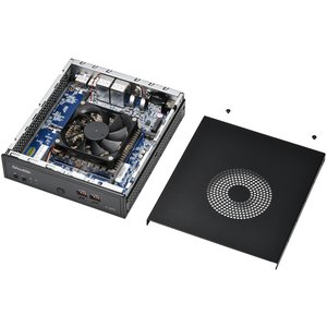 Shuttle Slim AI PC DN11H7 Intel Core Ultra 7 155H, Intel Arc graphics, 2xHDMI, 2x DP, 4x 2.5Gbit LAN, VESA, 24/7 Dauerbetr