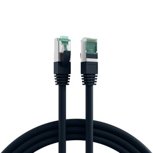 CAT6A SFTP RJ45 LSZH 3M BK 10GBit PATCH CABLE CU shielded