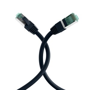 CAT6A SFTP RJ45 LSZH 3M BK 10GBit PATCH CABLE CU shielded