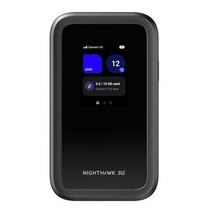 Netgear Nighthawk MH7150 Wi-Fi 7 IEEE 802.11be Mobilfunk Modem/Wireless Router - 5G - 460,80 MB/s Drahtlosgeschwindigkeit 