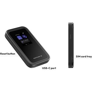 Netgear Nighthawk MH7150 Wi-Fi 7 IEEE 802.11be Mobilfunk Modem/Wireless Router - 5G - 460,80 MB/s Drahtlosgeschwindigkeit 