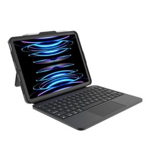 DEQSTER Prime Tastatur/Cover Apple iPad (10. Generation), iPad (11. Generation) Tablet - Deutsch Tastatur - Schwarz - Poly