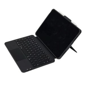 DEQSTER Prime Tastatur/Cover Apple iPad (10. Generation), iPad (11. Generation) Tablet - Deutsch Tastatur - Schwarz - Poly
