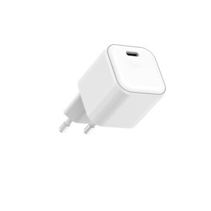 Kompaktes, 20-W-GaN-Wandladegerät für Tablets, iPads, iPhones und Smartphones mit Type-C-Anschluss mit Power-Delivery-Tech