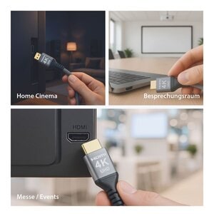EFB Elektronik HDMI-20-00008. Kabellänge: 20 m, Anschluss 1: HDMI Typ A (Standard), Steckverbinder 1 Geschlecht: Stecker, 