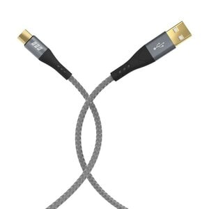 SET-1 USB A-C CABLE 60W QC 3A 05M+1M+2M+3M GRAY BRAIDED GOLD