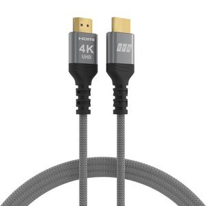 3M HDMI CABLE 4K60HZ GRAY 18GBIT/S HDMI 2.0 COMP. BRAIDED
