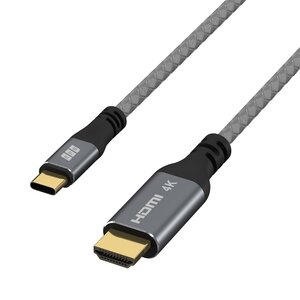 EFB Elektronik USB-HDMI-00001. Kabellänge: 1,8 m, Anschluss 1: USB Typ-C, Anschluss 2: HDMI. Stecker 1 Abmessungen (BxTxH)