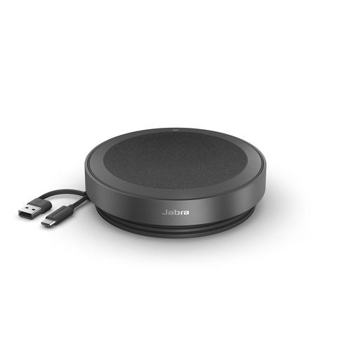 Jabra Speak2 75 MS Freisprecheinrichtung - Dunkelgrau - Bluetooth - USB-A & C - Mikrofon - Batterie - Tragbar