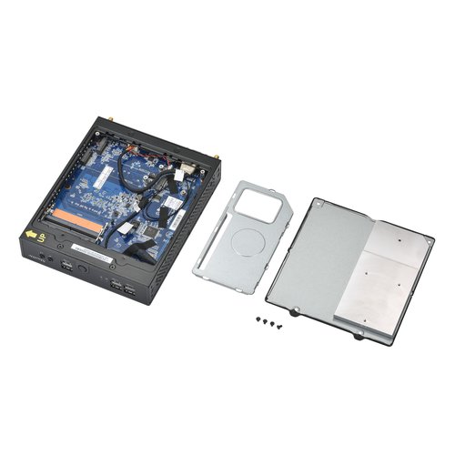 Shuttle XPC slim Barebone DS50U5, i5-1335U, 2x LAN (1x 2.5Gbit ,1x 1Gbit), 1xCOM,1xHDMI,1xDP, 1x VGA, lüfterlos, 24/7 Daue