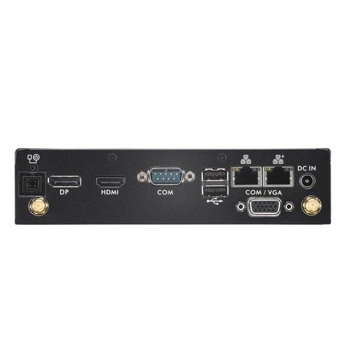 Shuttle XPC slim Barebone DS50U, Intel Celeron 7305, 2x LAN (1x 2.5Gbit ,1x 1Gbit), 1xCOM,1xHDMI,1xDP, 1x VGA, lüfterlos, 
