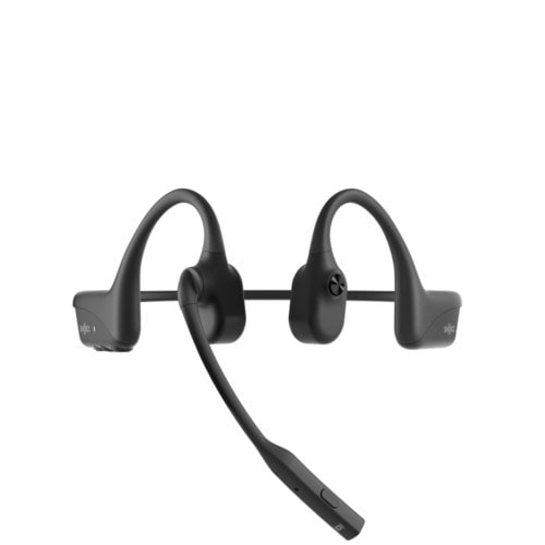 SHOKZ OpenComm2 UC 2025 Upgrade Wireless Bluetooth Bone Conduction Videoconferencing Headset with USB-C Charging Port and 