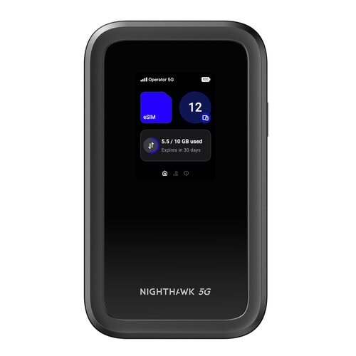 Netgear Nighthawk MH7150 Wi-Fi 7 IEEE 802.11be Mobilfunk Modem/Wireless Router - 5G - 460,80 MB/s Drahtlosgeschwindigkeit 