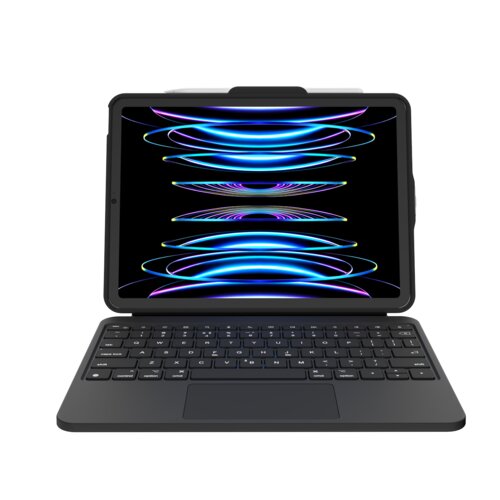 DEQSTER Prime Tastatur/Cover Apple iPad (10. Generation), iPad (11. Generation) Tablet - Deutsch Tastatur - Schwarz - Poly