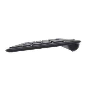 Trust Vaiya Tastatur - Full-size - Kabel/Kabellos Konnektivität - USB 3.0 Typ C Schnittstelle - Deutsch - Schwarz - Schere