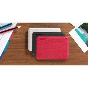 Toshiba Canvio Advance tragbare Festplatte - 1TB Rot (Gen 1)