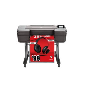 HP DesignJet Z6dr 44 Zoll PostScript®-Drucker mit V-Schneidevorrichtung