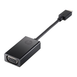 HP USB/VGA Videokabeladapter - Cable for Videogerät, Projektor, TV, Notebook, Tablet-PC, Monitor - Schwarz