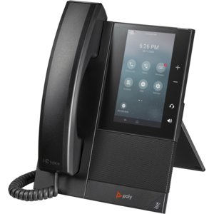 Poly CCX 505 IP-Telefon - Schnurgebunden - Verkabelt/Kabellos - Bluetooth, Wi-Fi - Desktop, Wandmontierbar - Schwarz - 24 