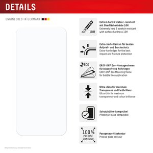 DISPLEX Schutzglas + Schutzhülle für Apple iPhone 16