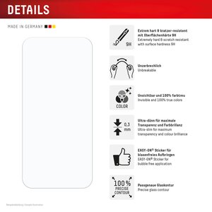 DISPLEX Smart Glass für Apple iPhone 15/15 Pro/16