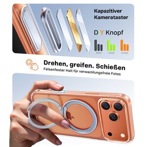 TORRAS Hülle für Apple iPhone 17 Pro Max Smartphone - Durchsichtig - Kann drahtlos geladen werden