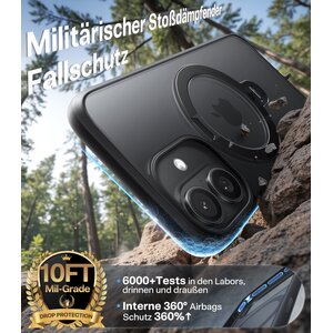 TORRAS Hülle für Apple iPhone 17 Smartphone - Schwarz