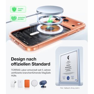 TORRAS Hülle für Apple iPhone 17 Pro Smartphone - Durchsichtig