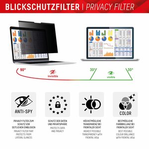 DISPLEX PRIVACY SAFE Magnetischer 2-Wege Blickschutzfilter für MacBook Air/ MacBook Pro 13,3‘‘