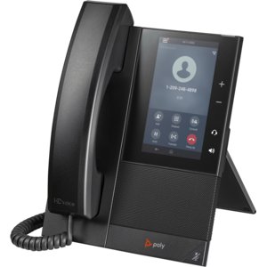 Poly CCX 505 IP-Telefon - Schnurgebunden - Verkabelt/Kabellos - Bluetooth, Wi-Fi - Desktop, Wandmontierbar - Schwarz - 24 