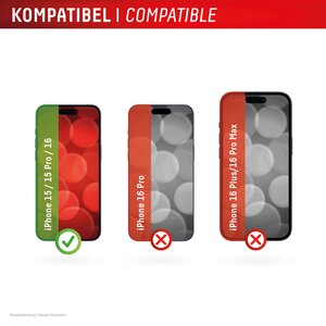 DISPLEX Smart Glass für Apple iPhone 15/15 Pro/16