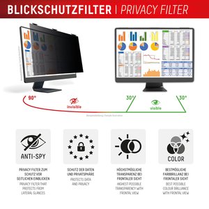 DISPLEX PRIVACY SAFE Blickschutzfilter für Desktop Monitor 24'' (16:10)